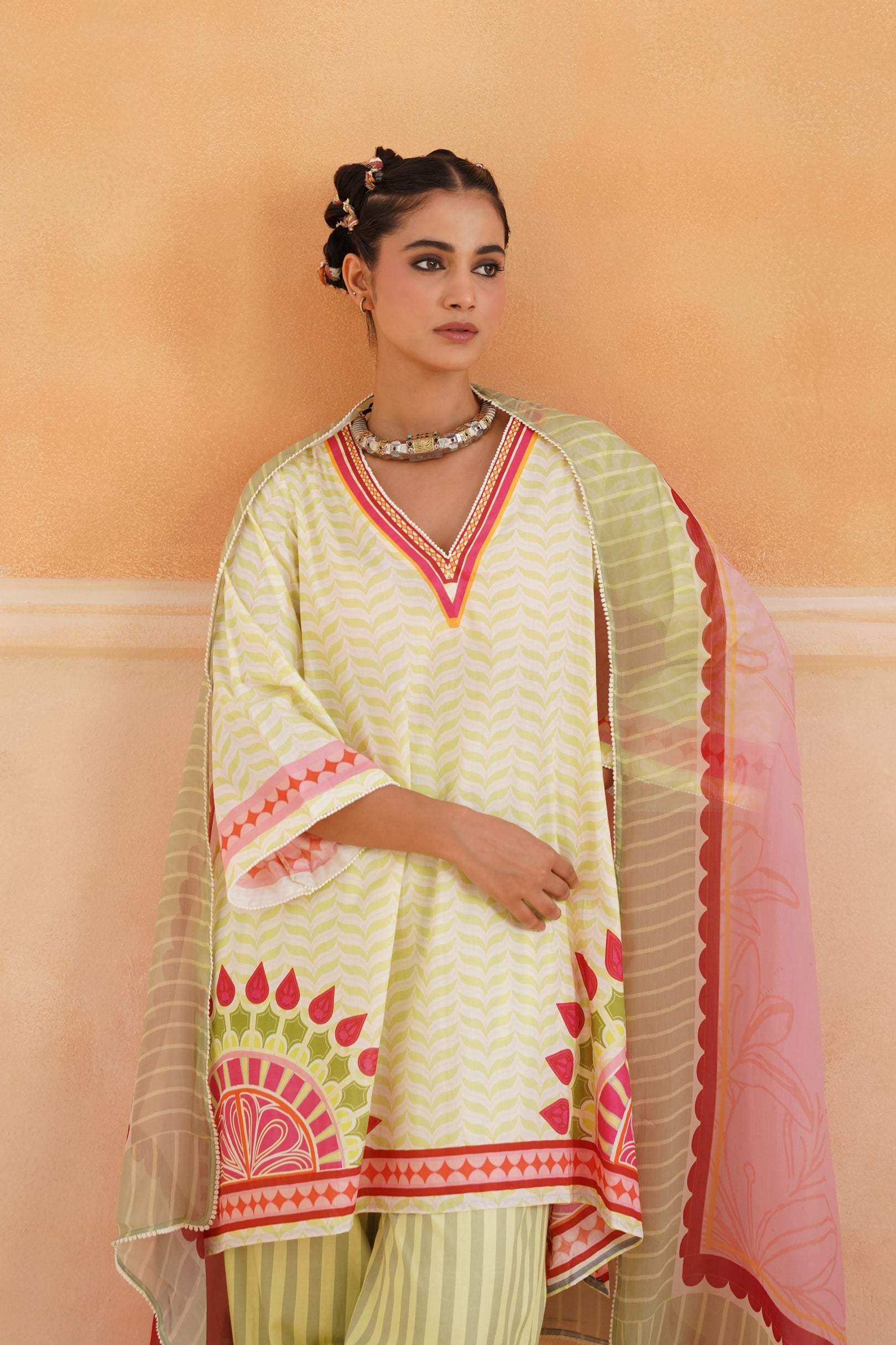 Kashni Cotton Printed Suit Set - Neetika Chopra