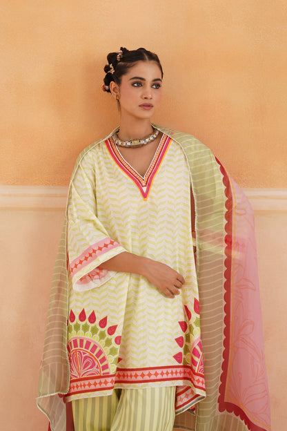 Kashni Cotton Printed Suit Set - Neetika Chopra