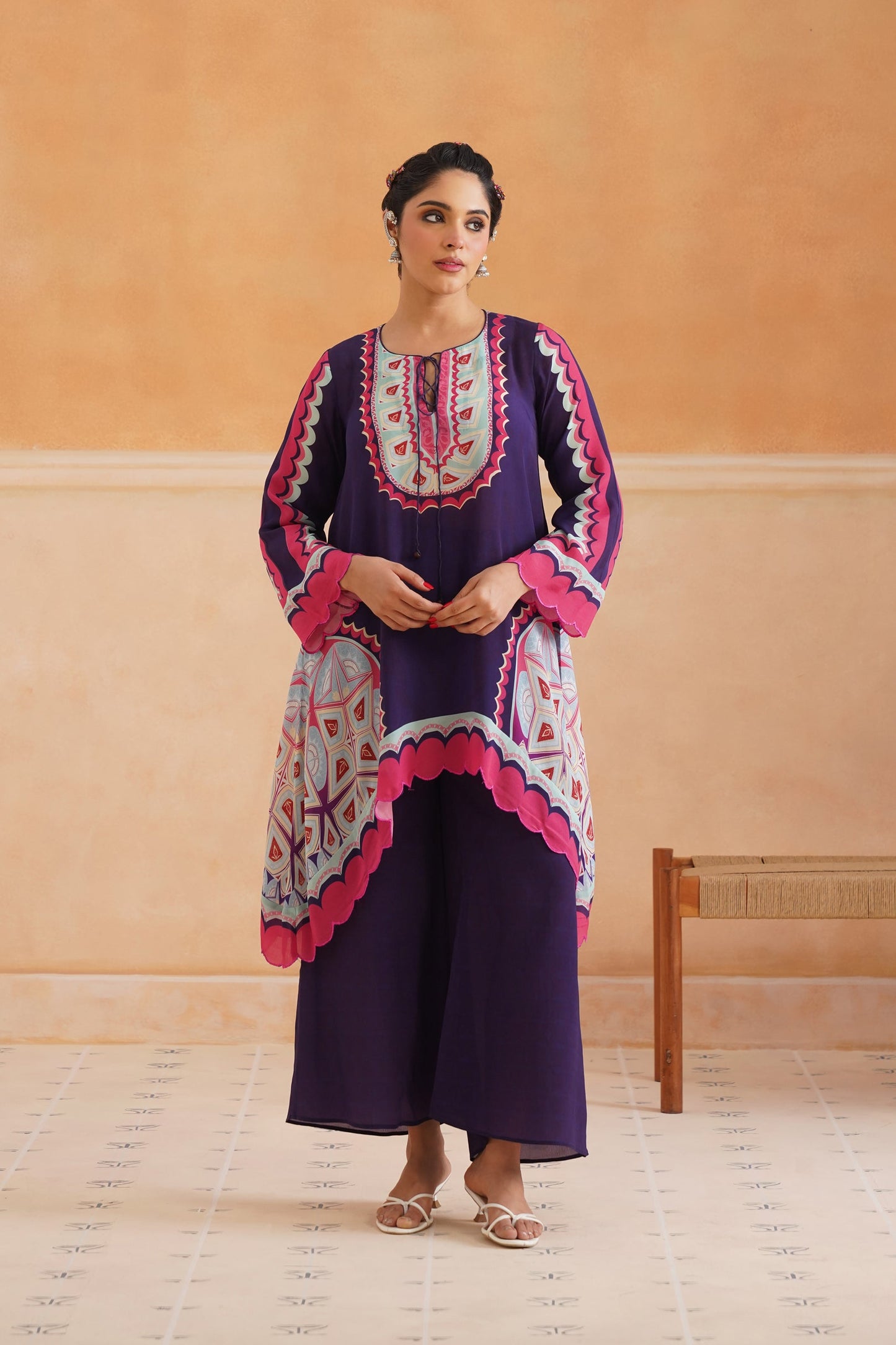 Kajri Crepe Printed Matching Set - Neetika Chopra