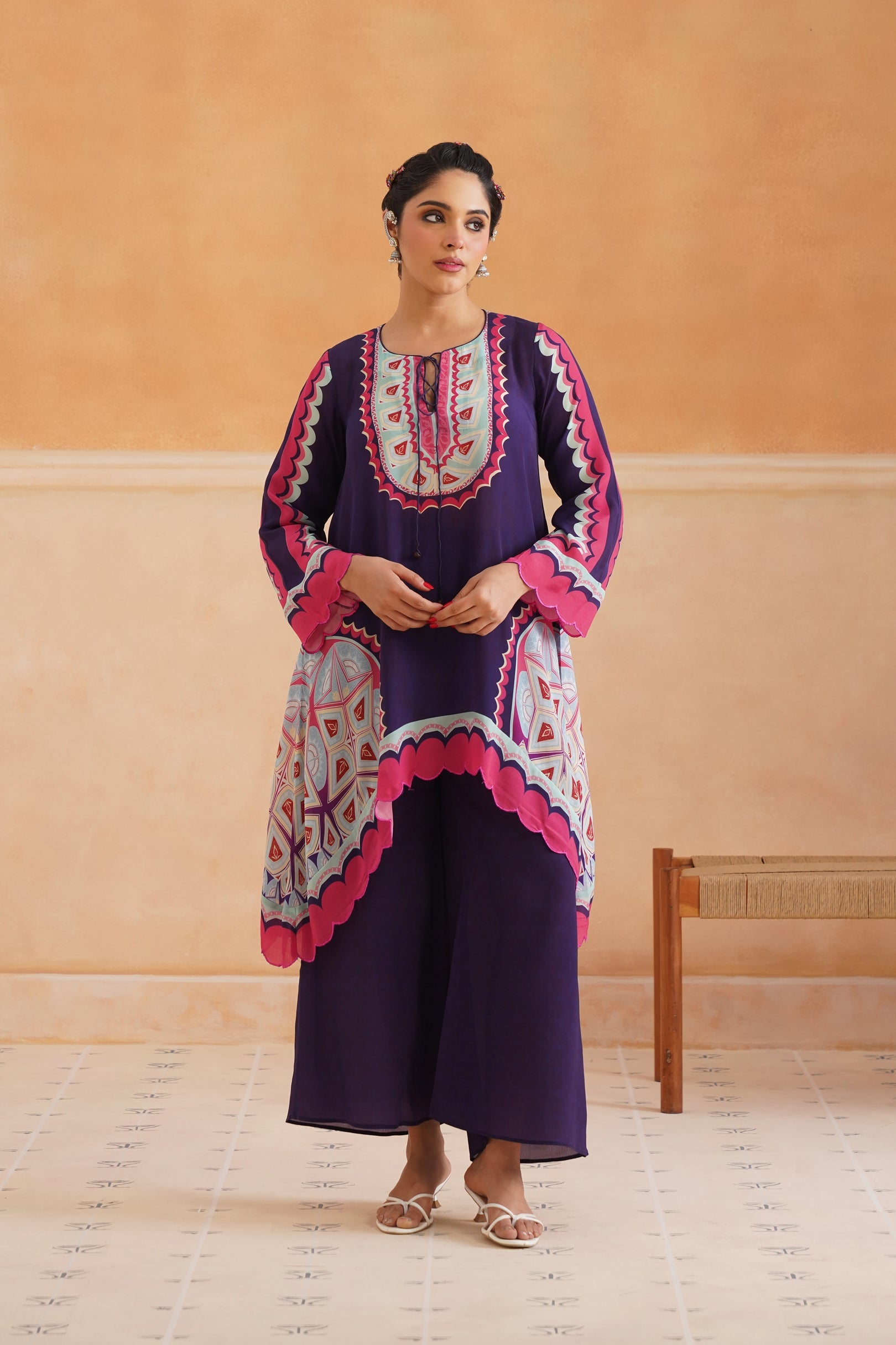 Kajri Crepe Printed Matching Set - Neetika Chopra