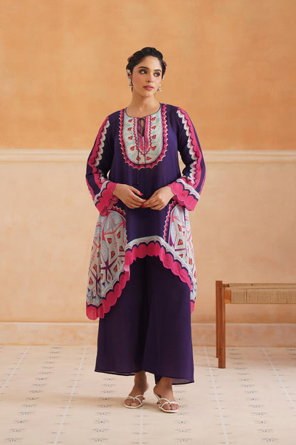 Kajri Crepe Printed Matching Set - Neetika Chopra