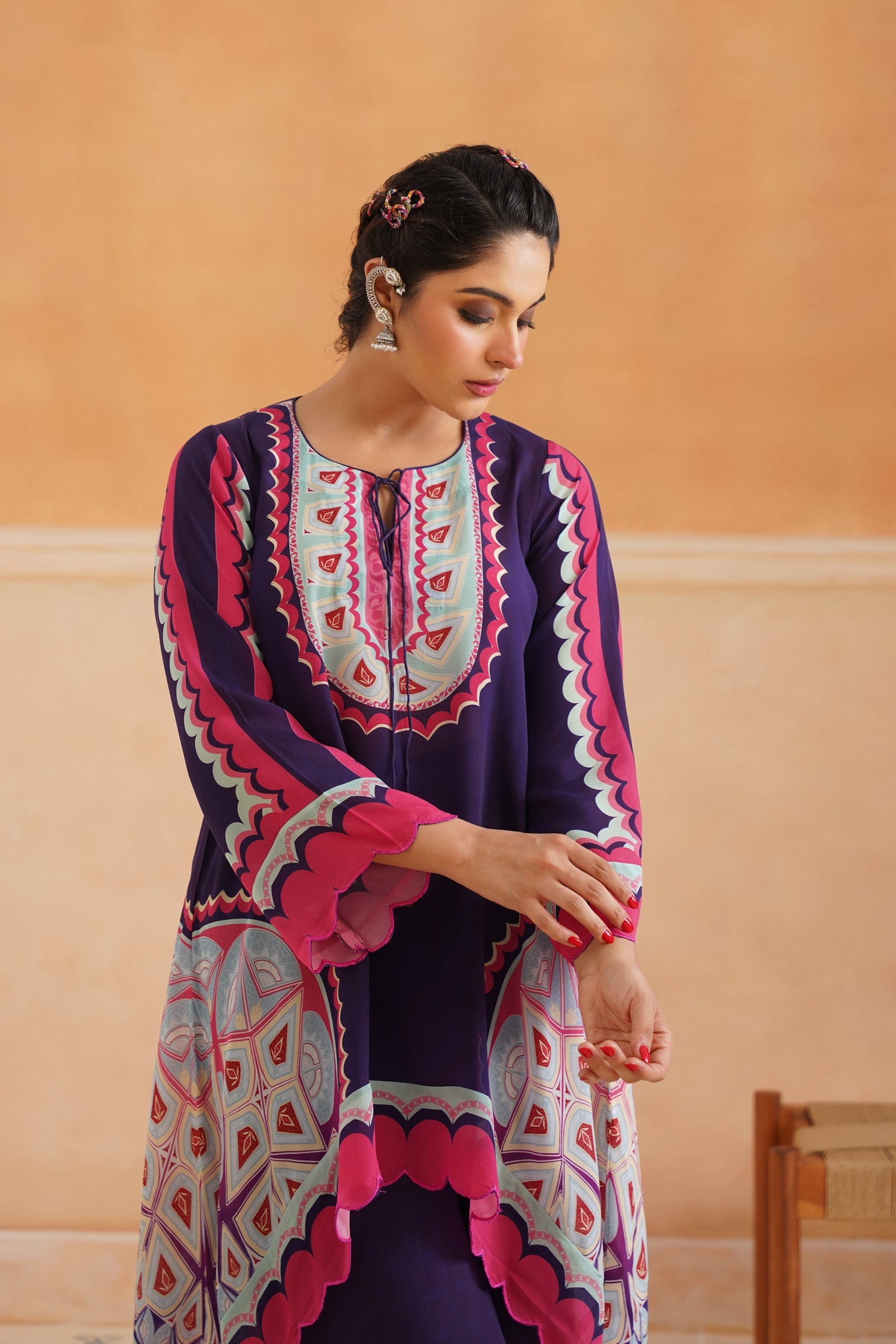 Kajri Crepe Printed Matching Set - Neetika Chopra