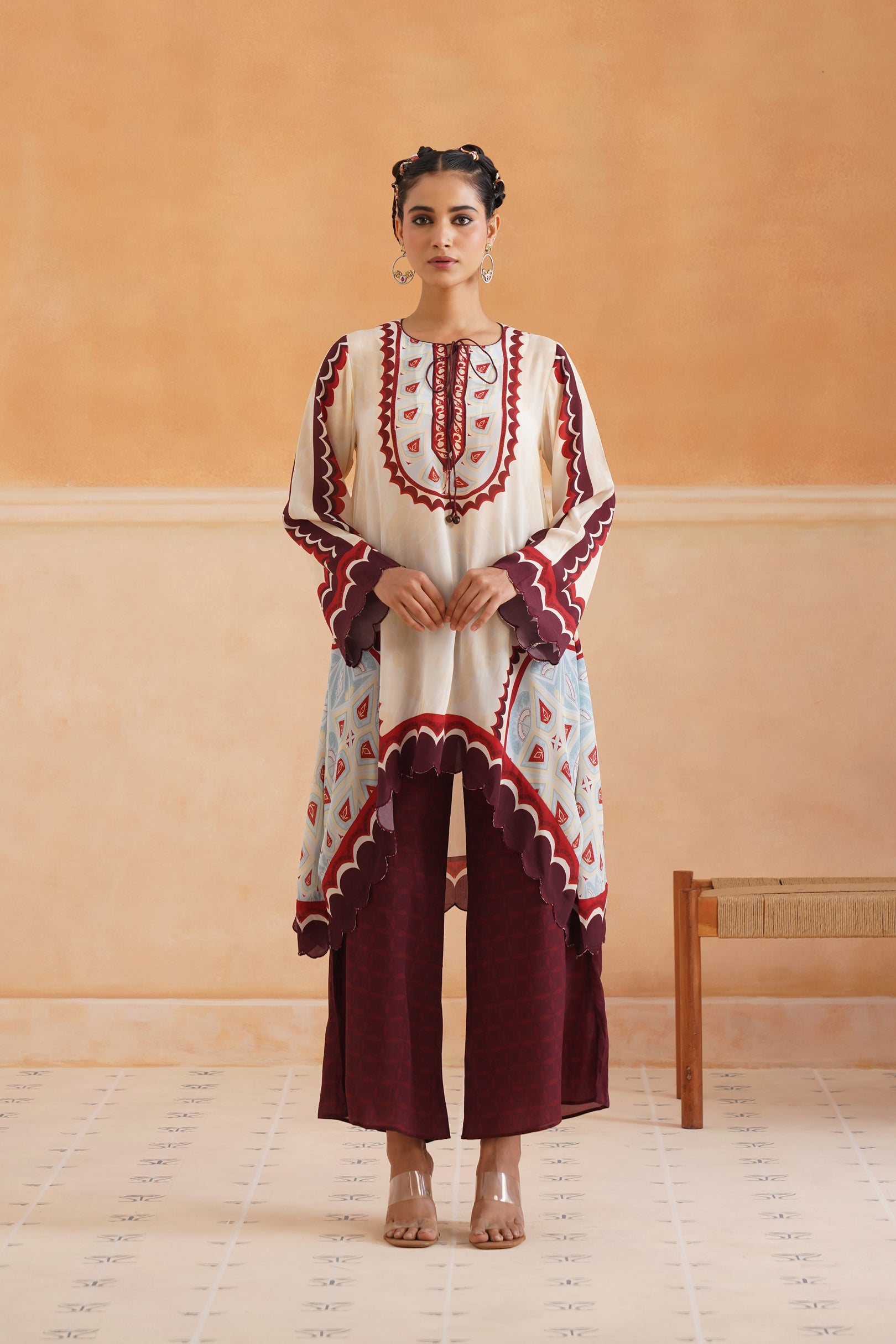 Oorja Crepe Printed Matching Set - Neetika Chopra