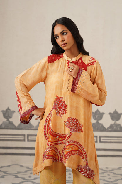 Toccy Crepe Printed Embriodered Matching Set