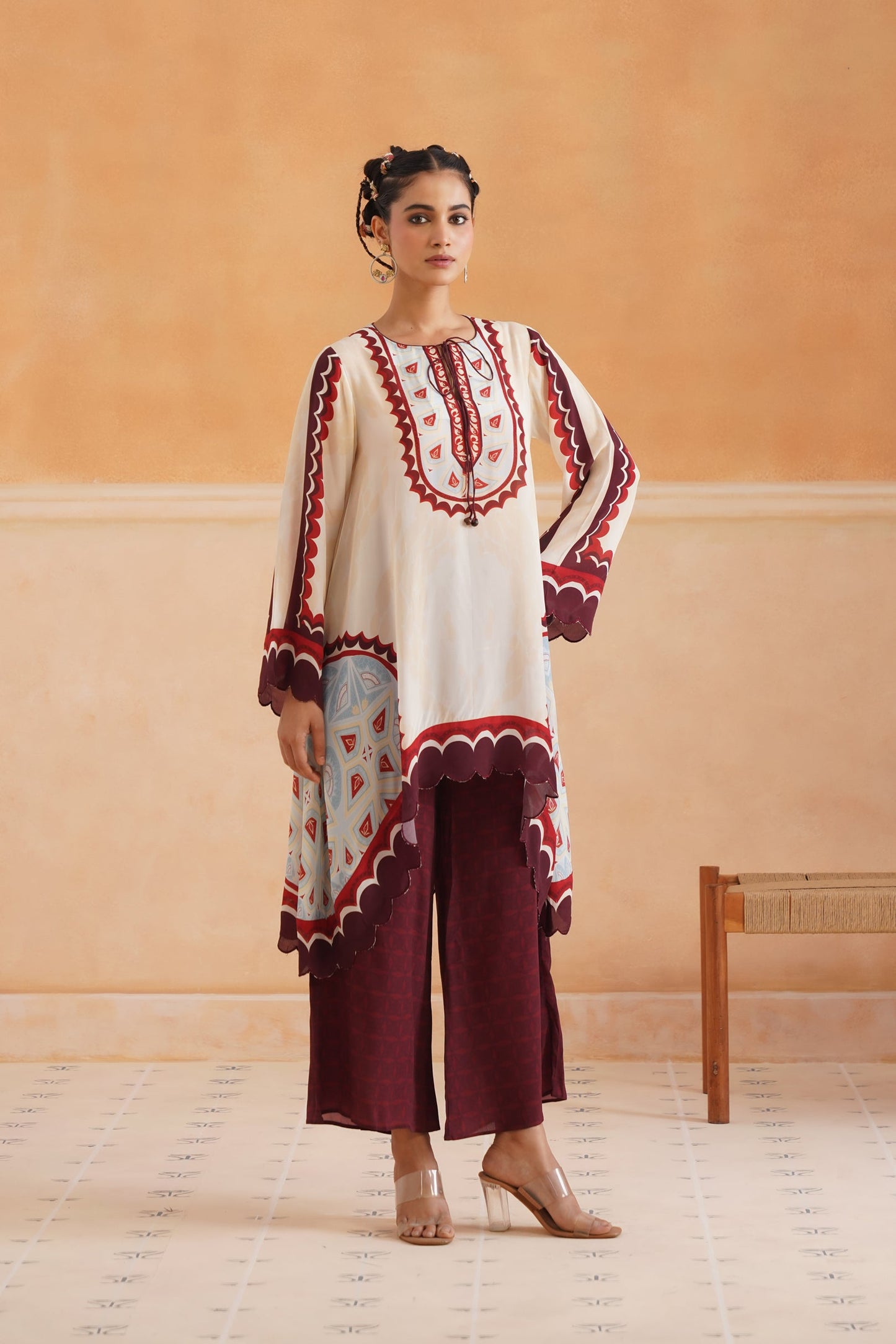 Oorja Crepe Printed Matching Set - Neetika Chopra