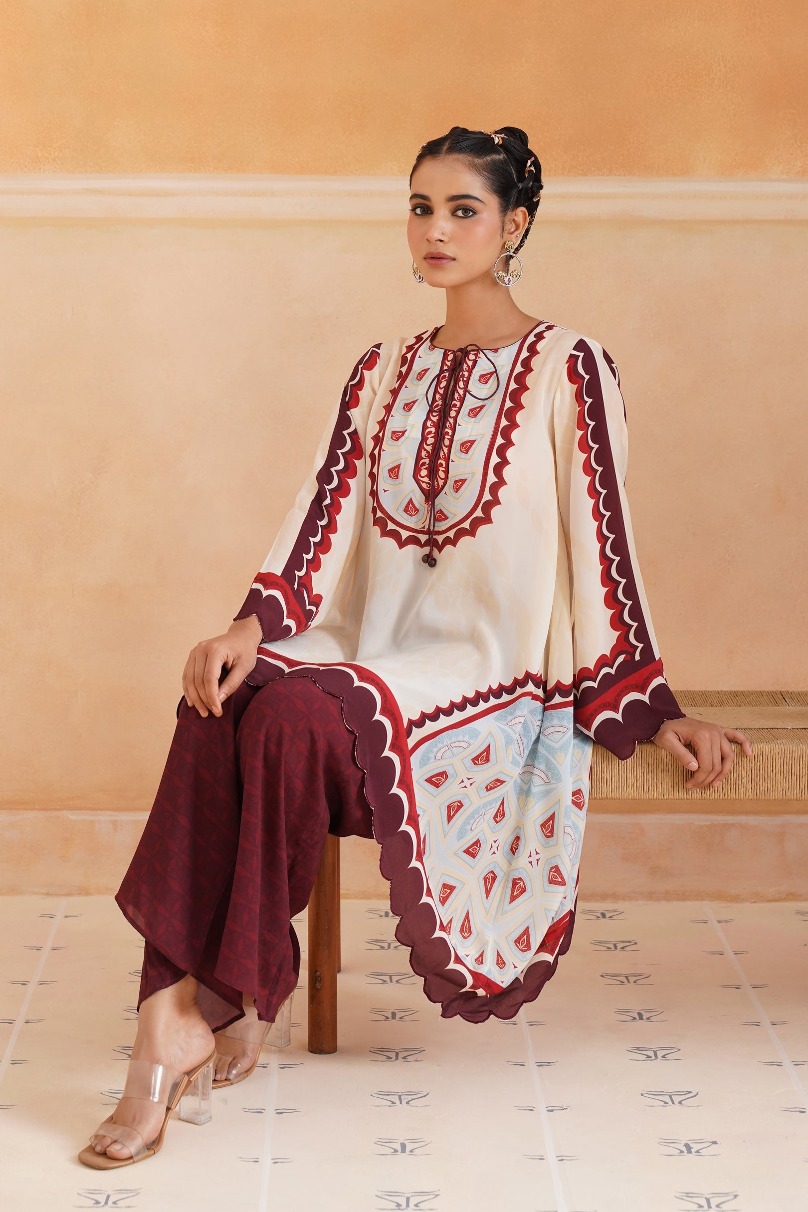 Oorja Crepe Printed Matching Set - Neetika Chopra