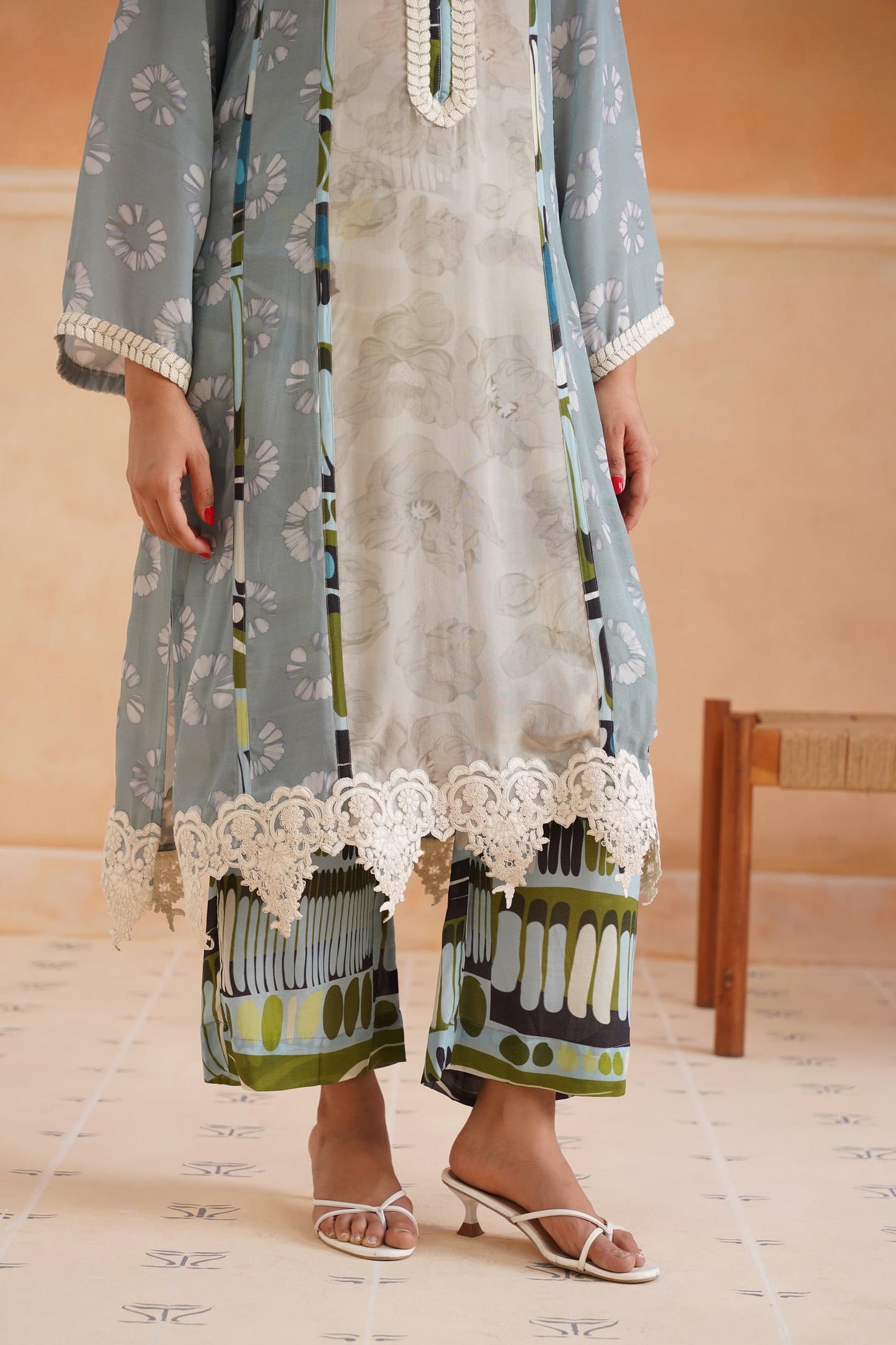 Lina Crepe Printed Matching Set - Neetika Chopra