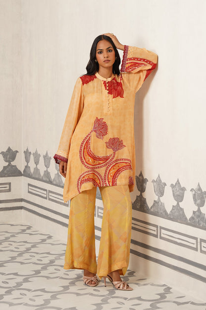 Toccy Crepe Printed Embriodered Matching Set