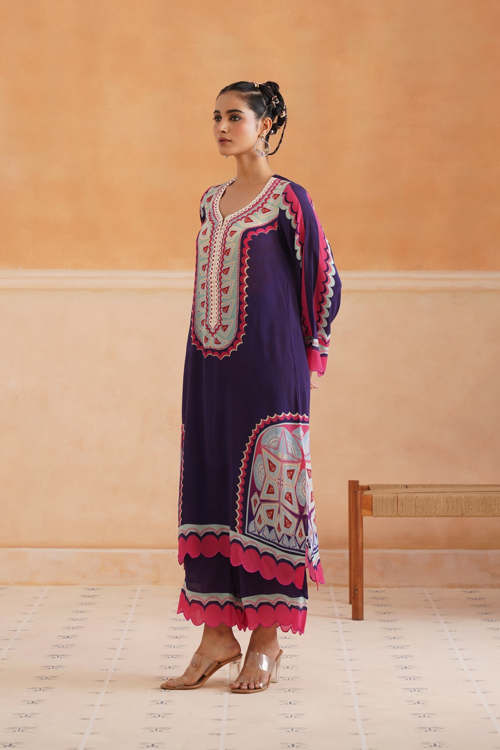 Nandini Printed Crepe Matching Set - Neetika Chopra