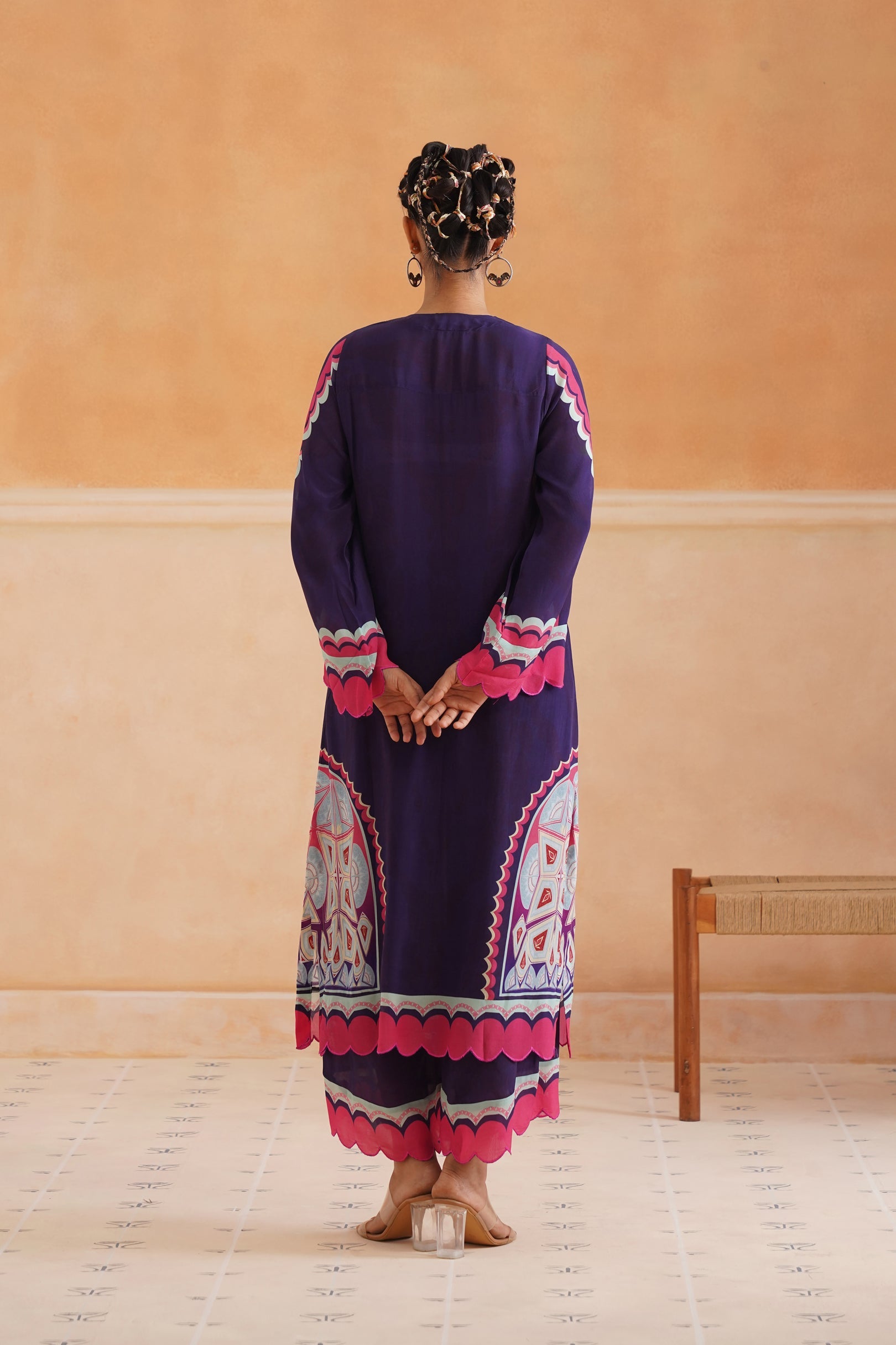 Nandini Printed Crepe Matching Set - Neetika Chopra