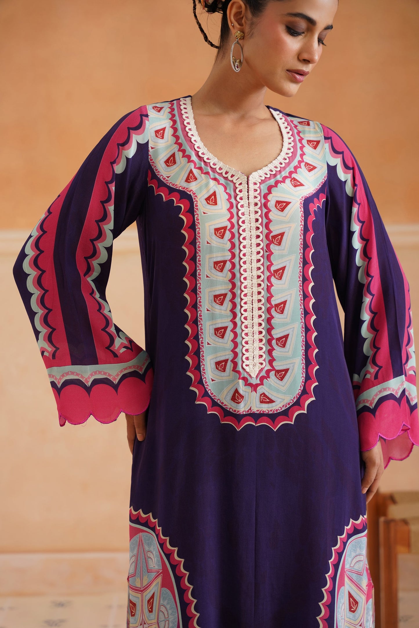 Nandini Printed Crepe Matching Set - Neetika Chopra