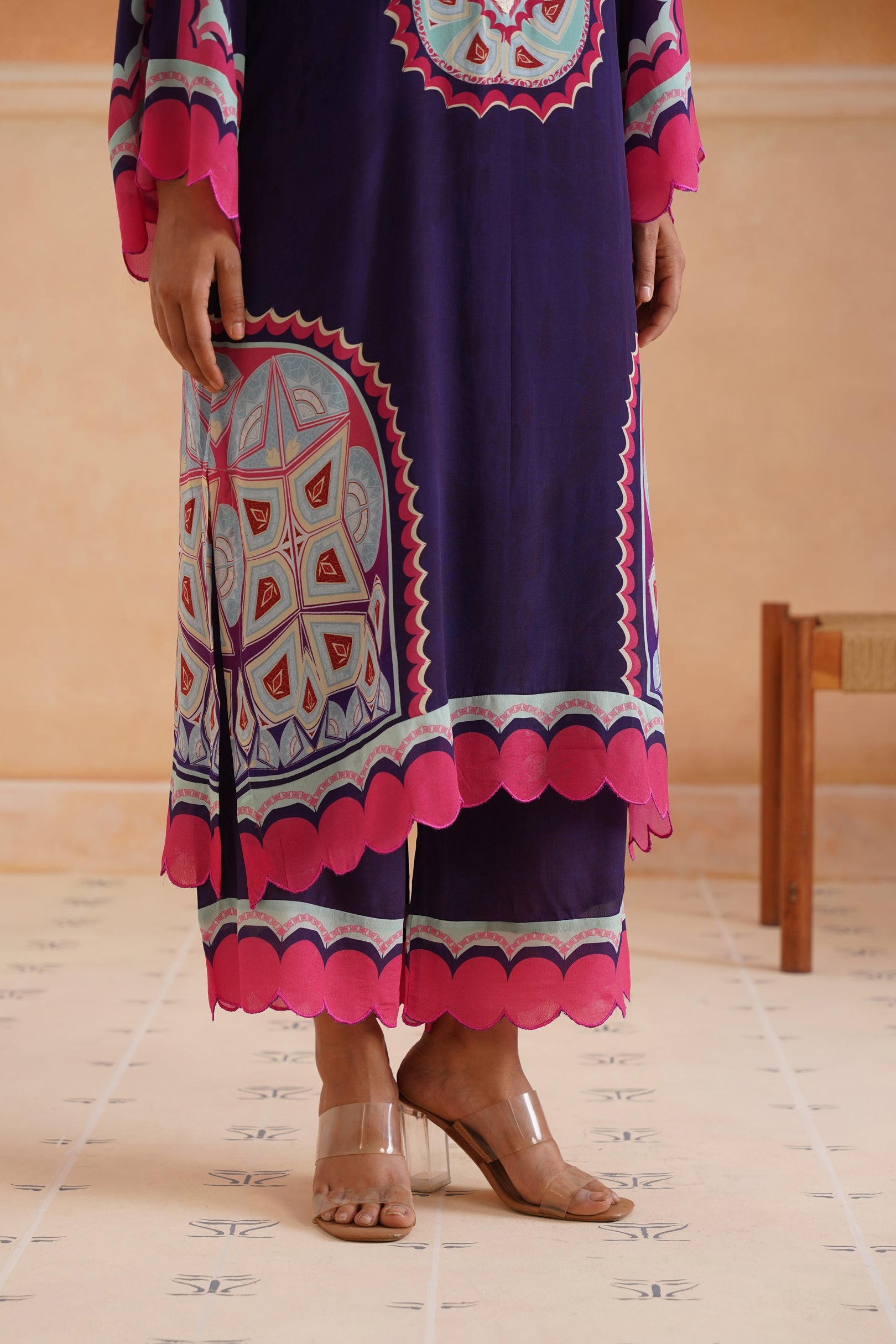 Nandini Printed Crepe Matching Set - Neetika Chopra