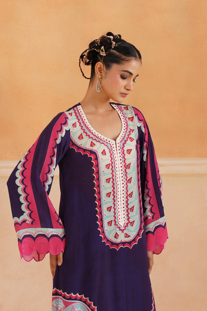 Nandini Printed Crepe Matching Set - Neetika Chopra