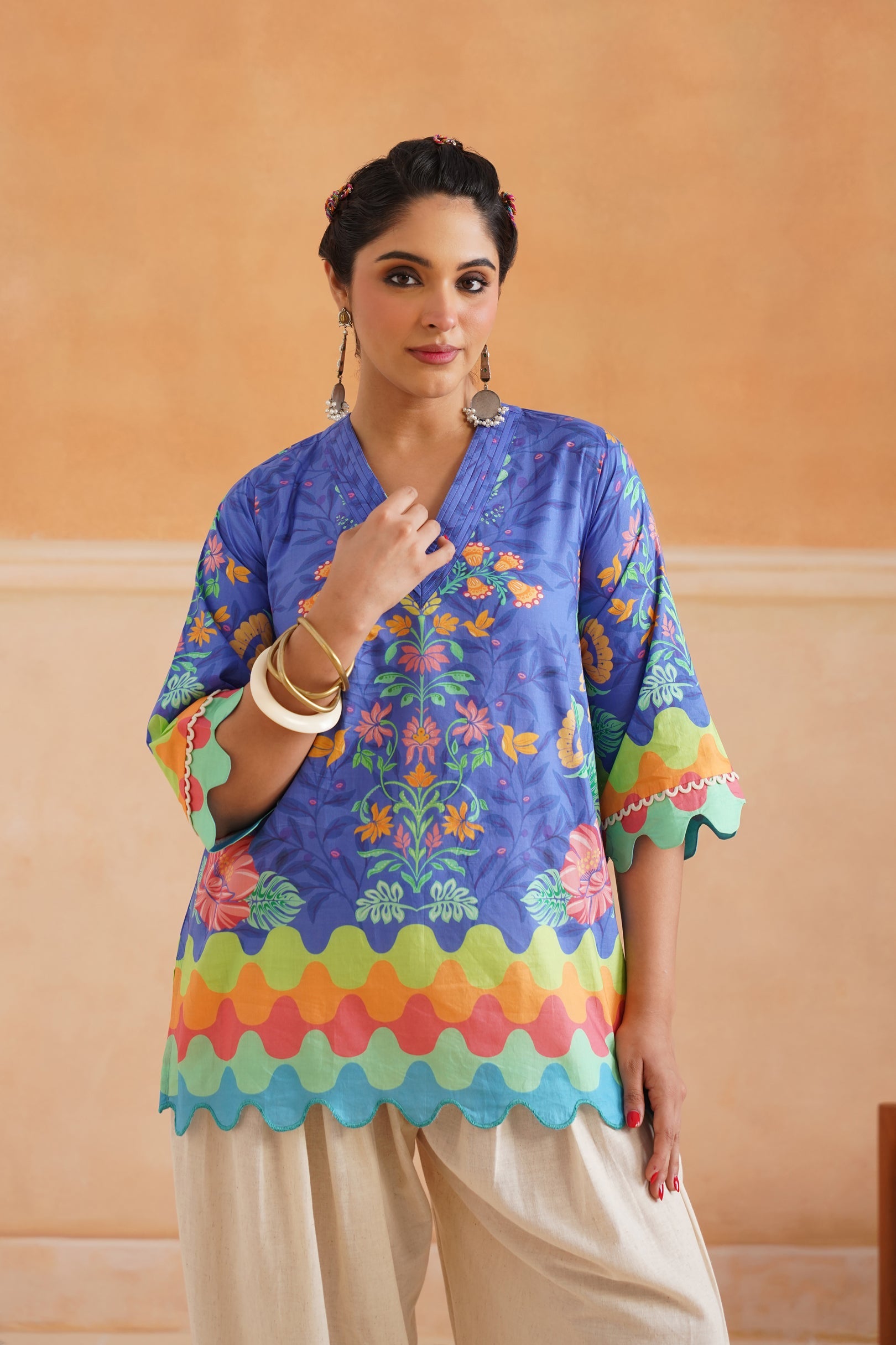 Nirvi Cotton Printed Matching Set - Neetika Chopra