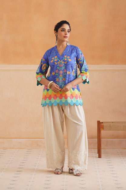 Nirvi Cotton Printed Matching Set - Neetika Chopra