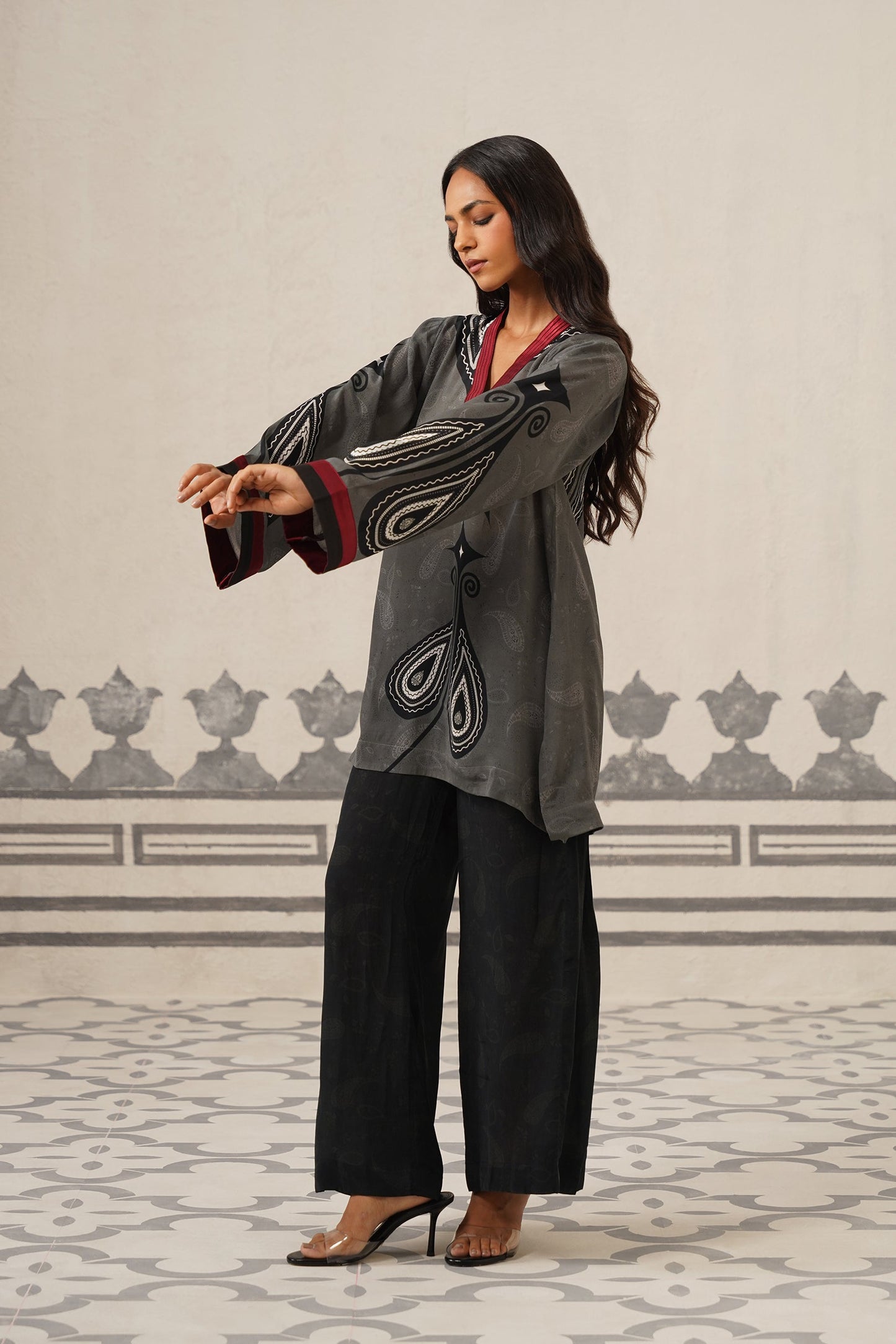 Rita Crepe Printed Matching Set