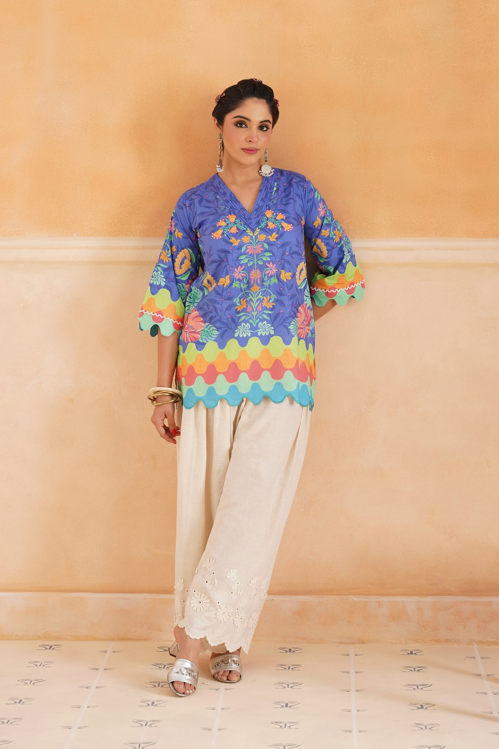 Nirvi Cotton Printed Matching Set - Neetika Chopra