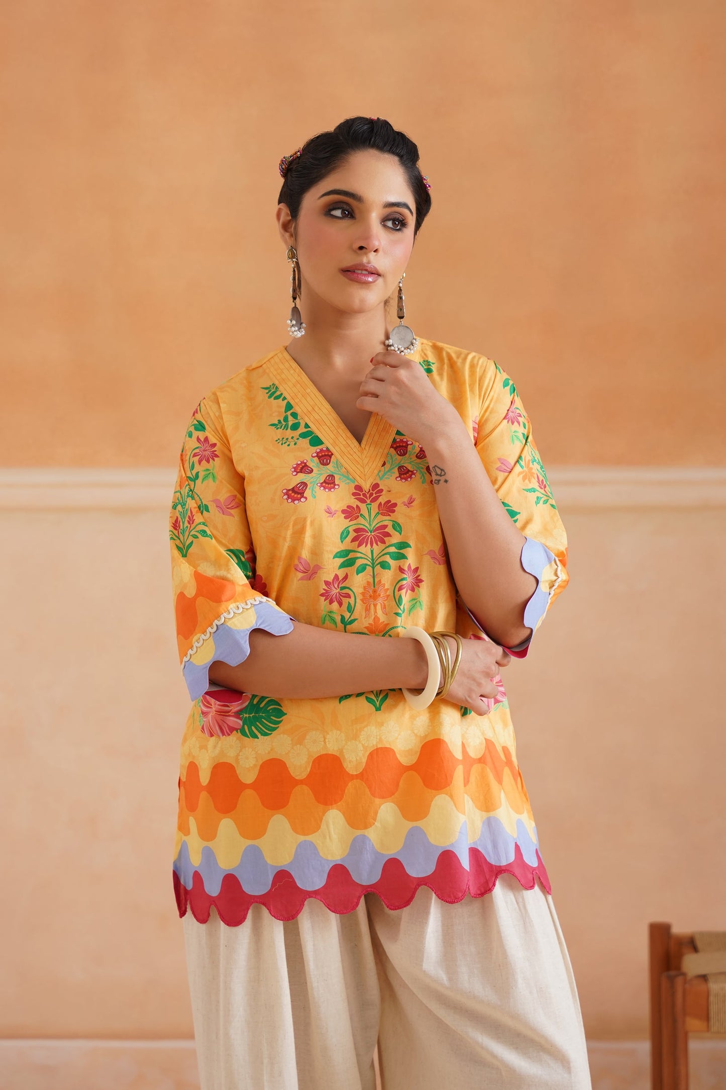 Aarohi Cotton Printed Matching Set - Neetika Chopra