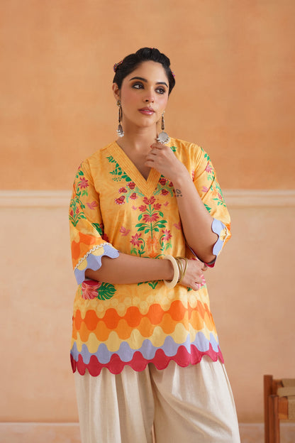Aarohi Cotton Printed Matching Set - Neetika Chopra