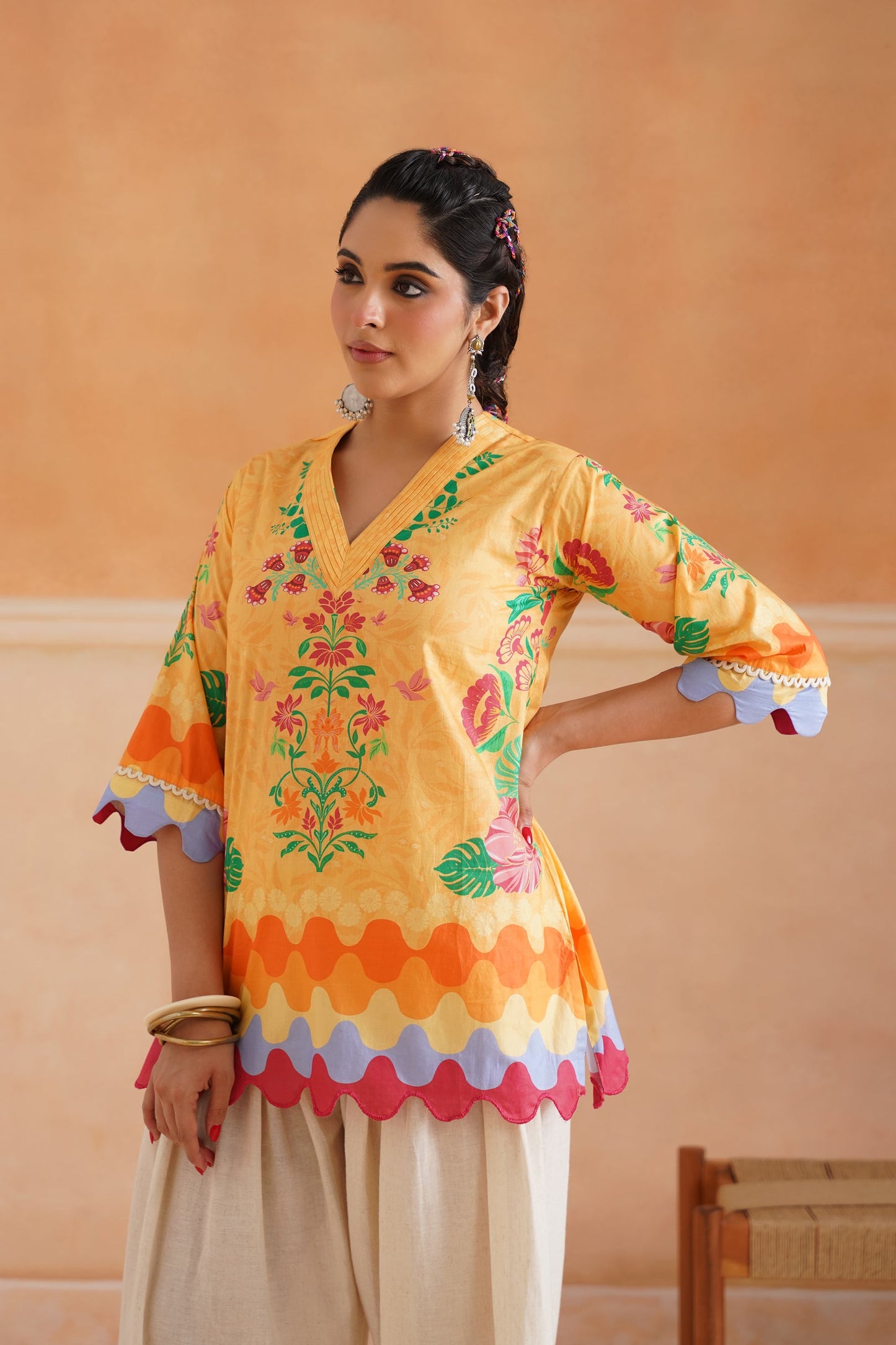 Aarohi Cotton Printed Matching Set - Neetika Chopra