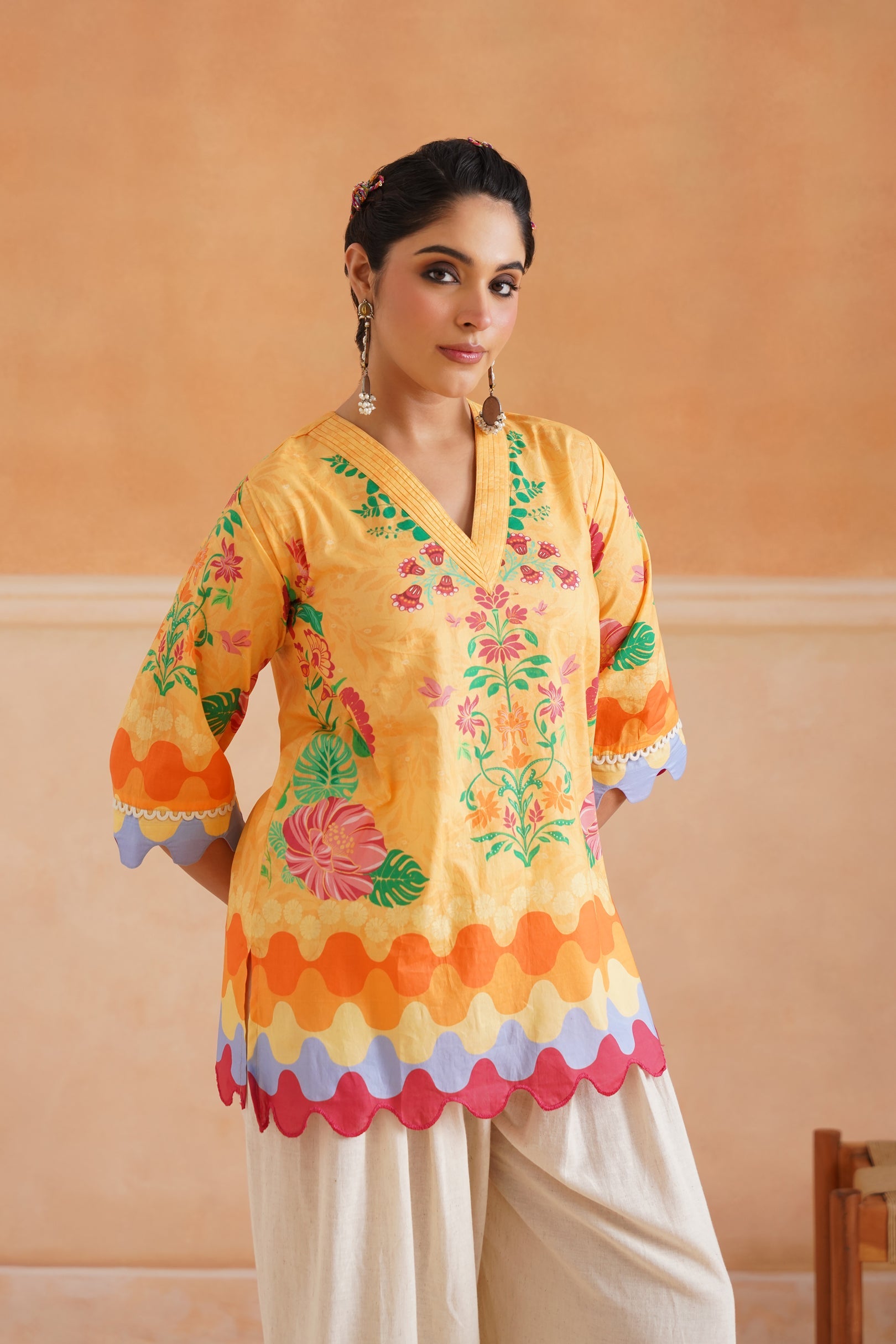 Aarohi Cotton Printed Matching Set - Neetika Chopra
