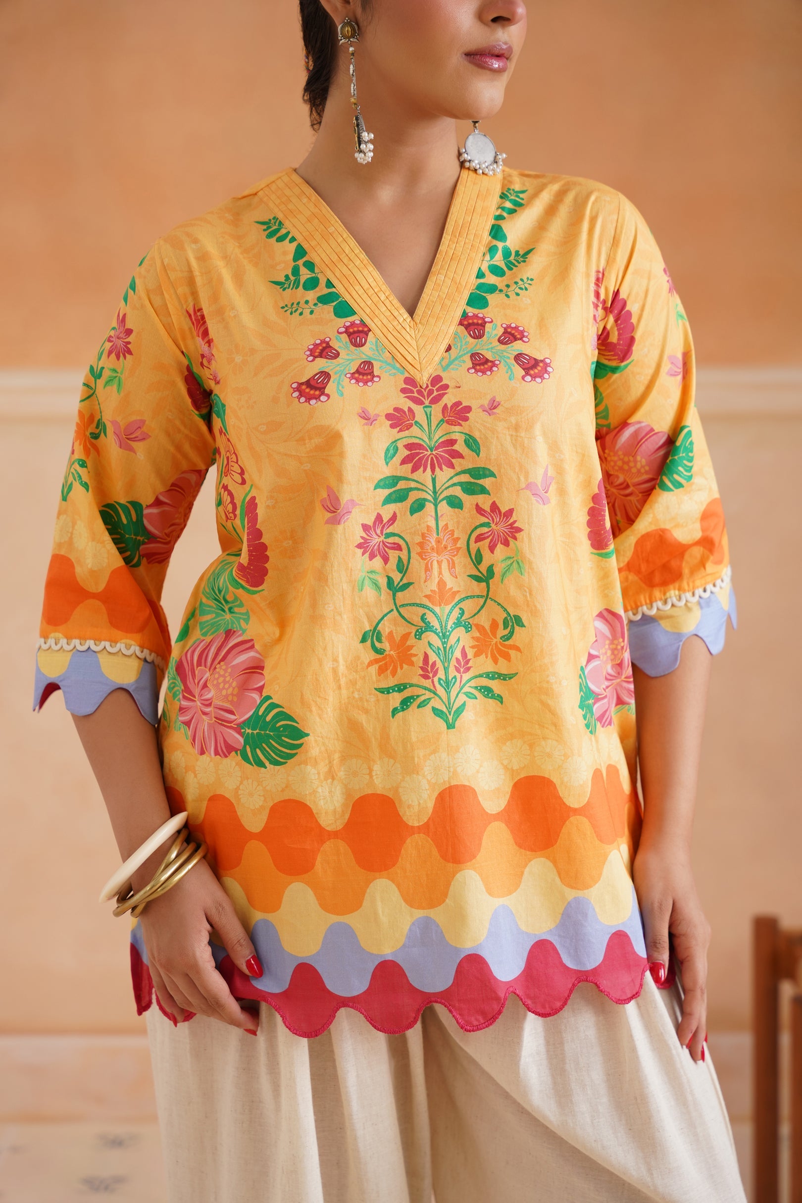 Aarohi Cotton Printed Matching Set - Neetika Chopra