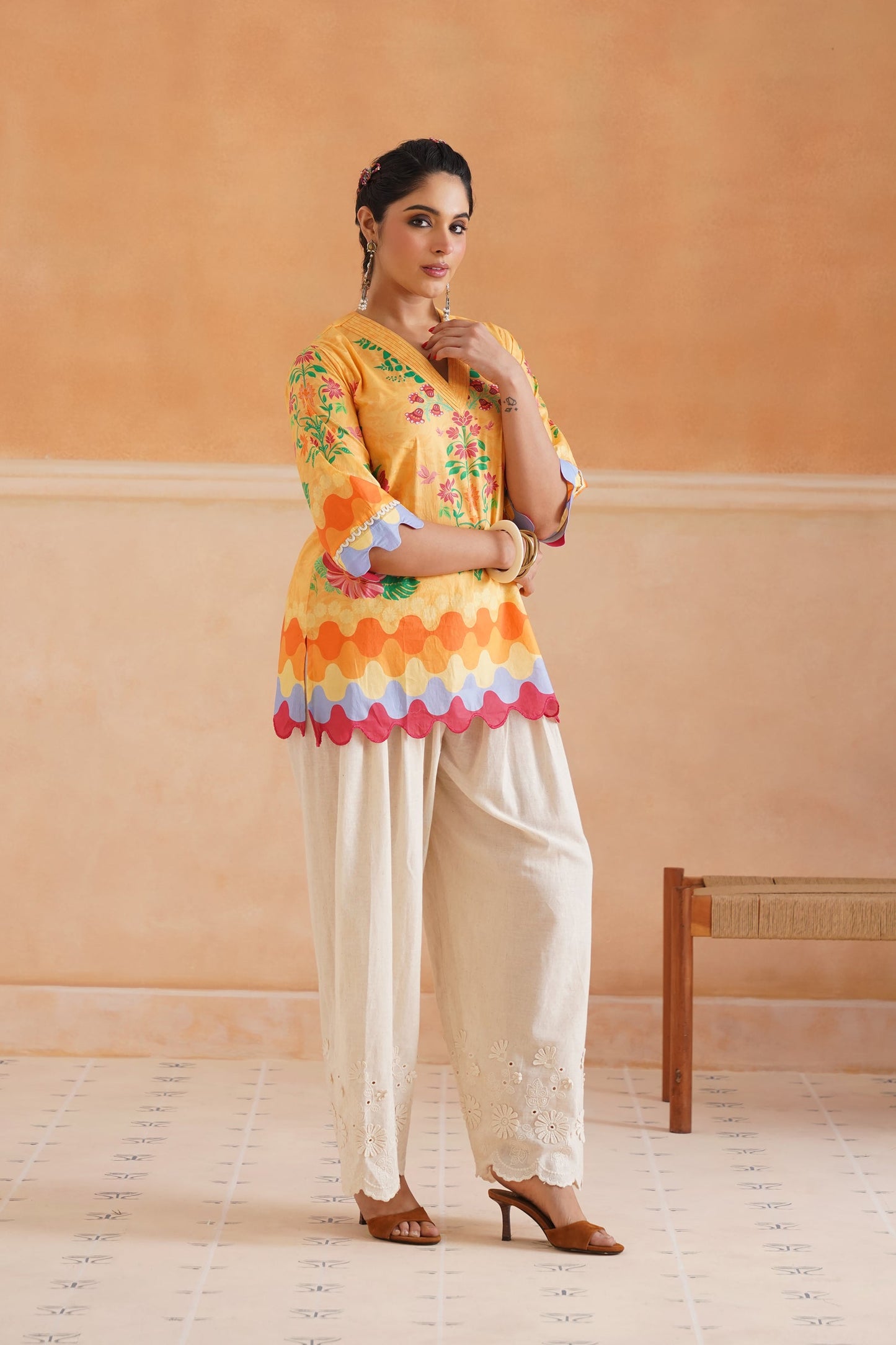Aarohi Cotton Printed Matching Set - Neetika Chopra