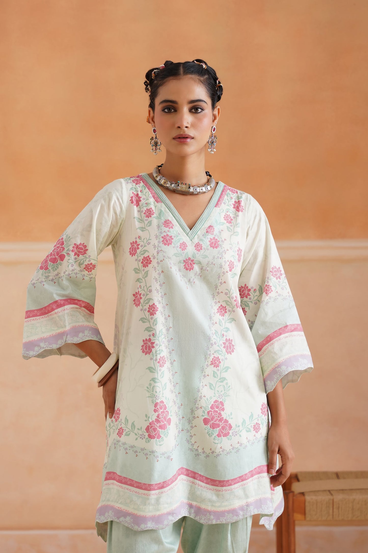 Aashna Cotton Printed Matching Set - Neetika Chopra