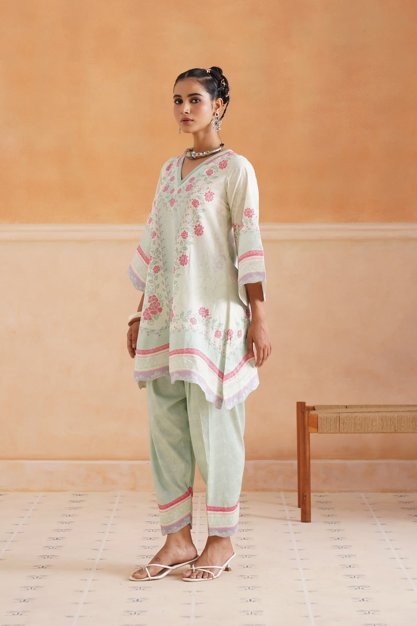 Aashna Cotton Printed Matching Set - Neetika Chopra