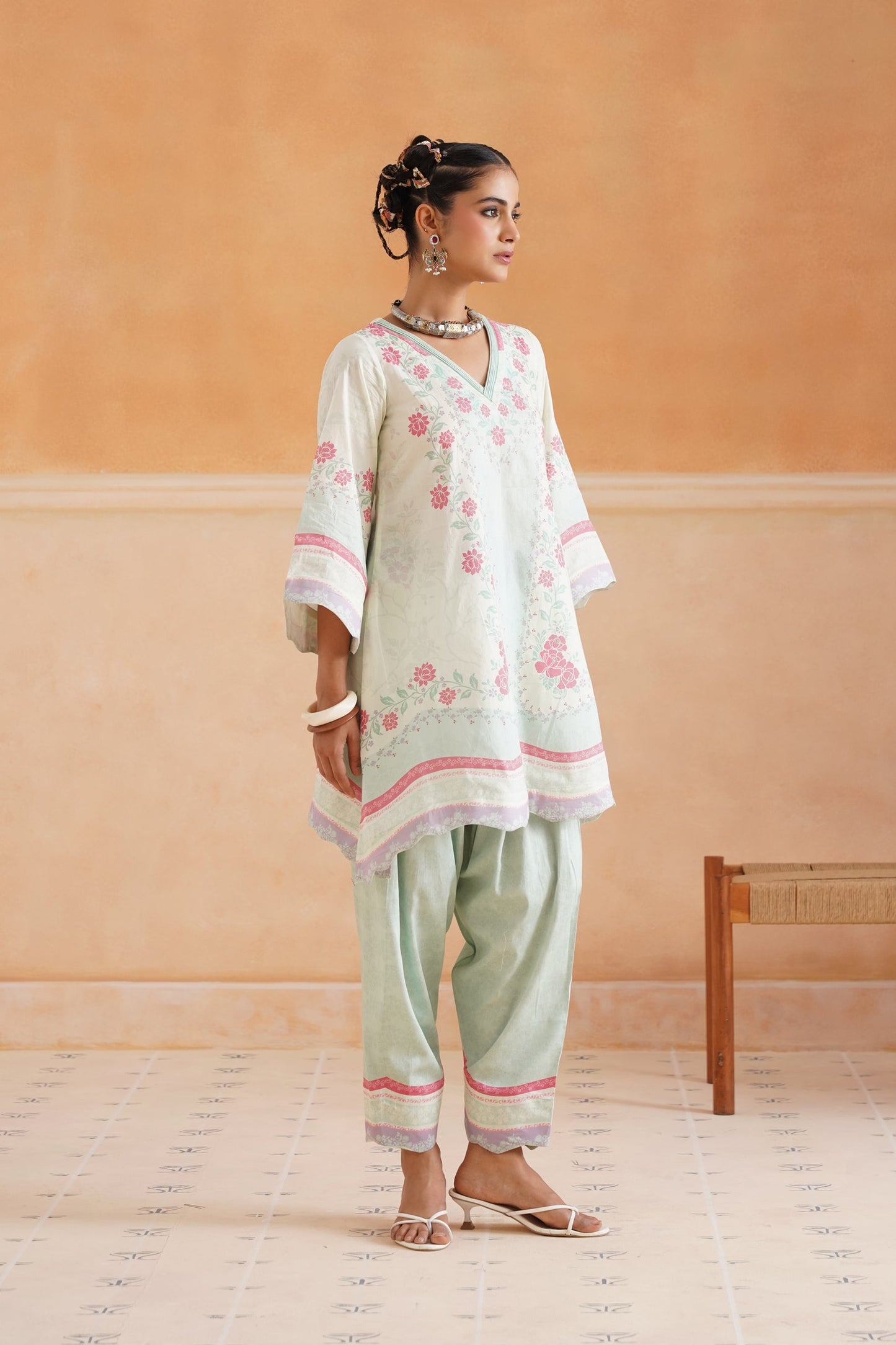 Aashna Cotton Printed Matching Set - Neetika Chopra