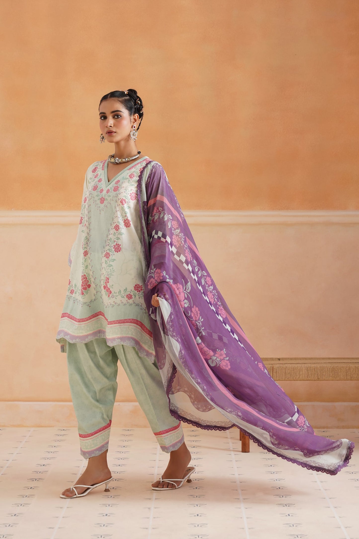 Aashna Cotton Printed Matching Set - Neetika Chopra