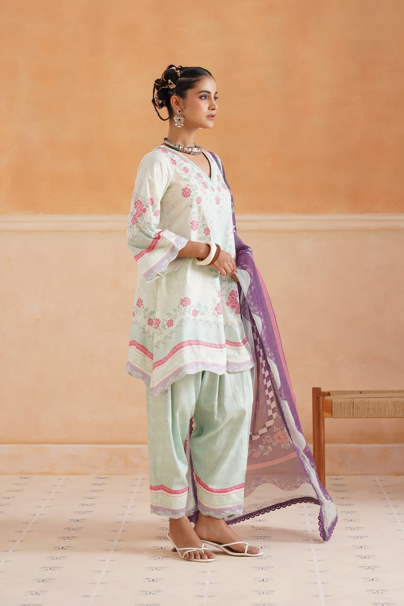 Aashna Cotton Printed Matching Set - Neetika Chopra