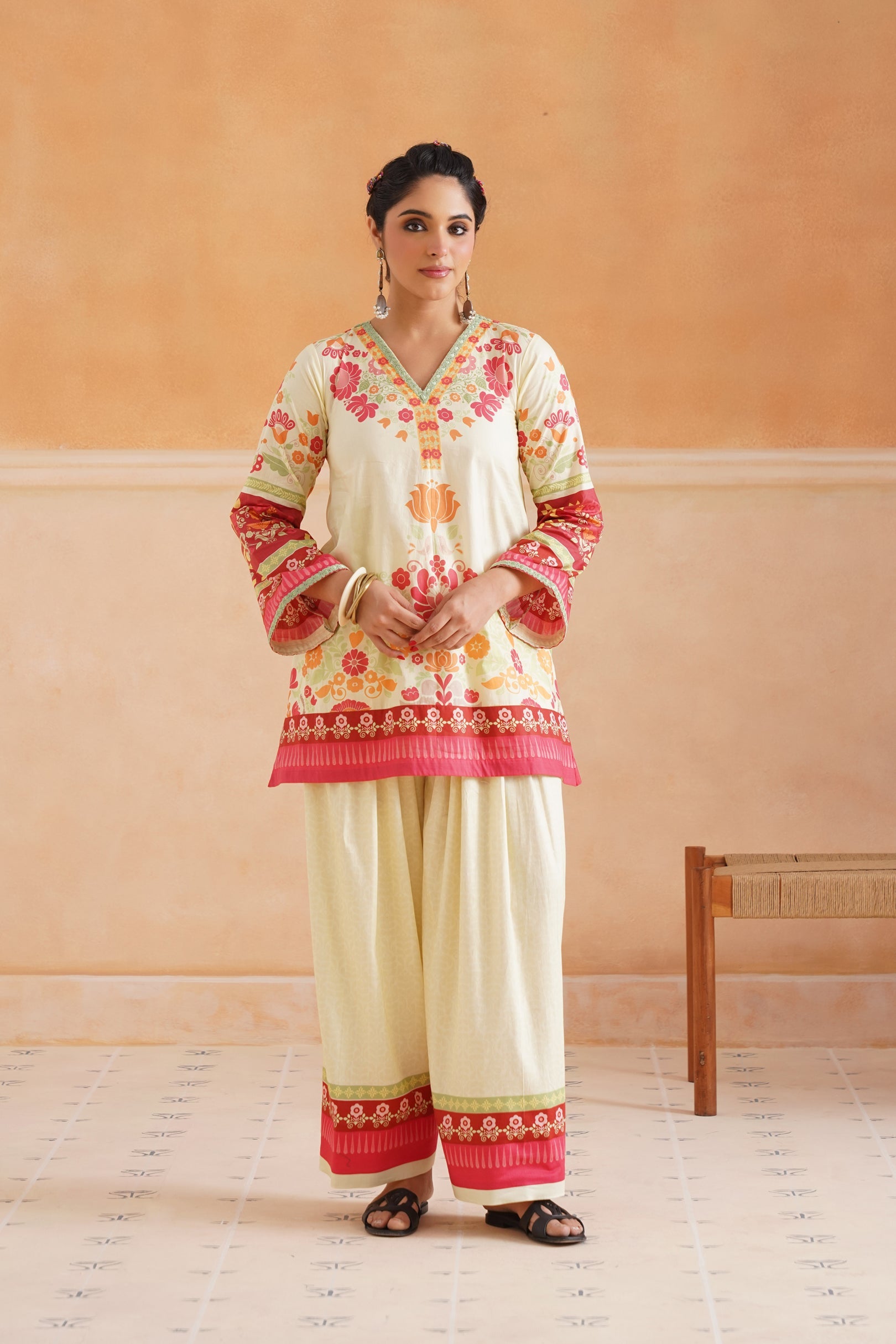 Deetyu Cotton Printed Suit Set - Neetika Chopra