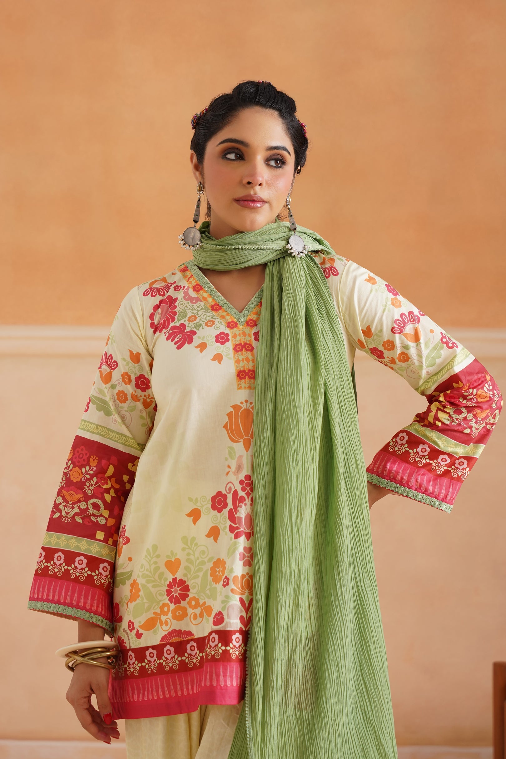 Deetyu Cotton Printed Suit Set - Neetika Chopra