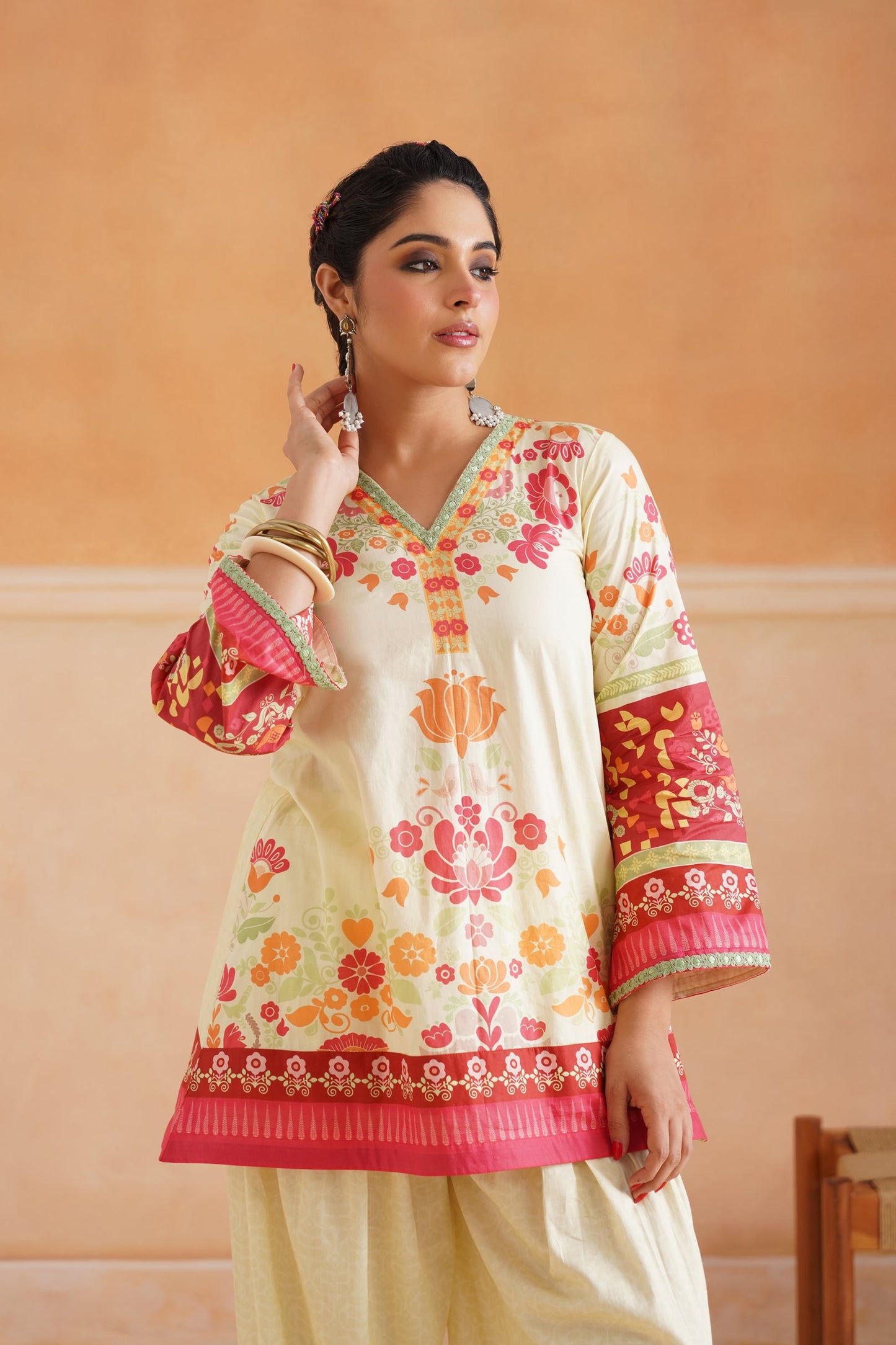 Deetyu Cotton Printed Suit Set - Neetika Chopra