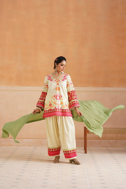Deetyu Cotton Printed Suit Set - Neetika Chopra