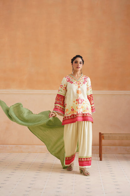 Deetyu Cotton Printed Suit Set - Neetika Chopra