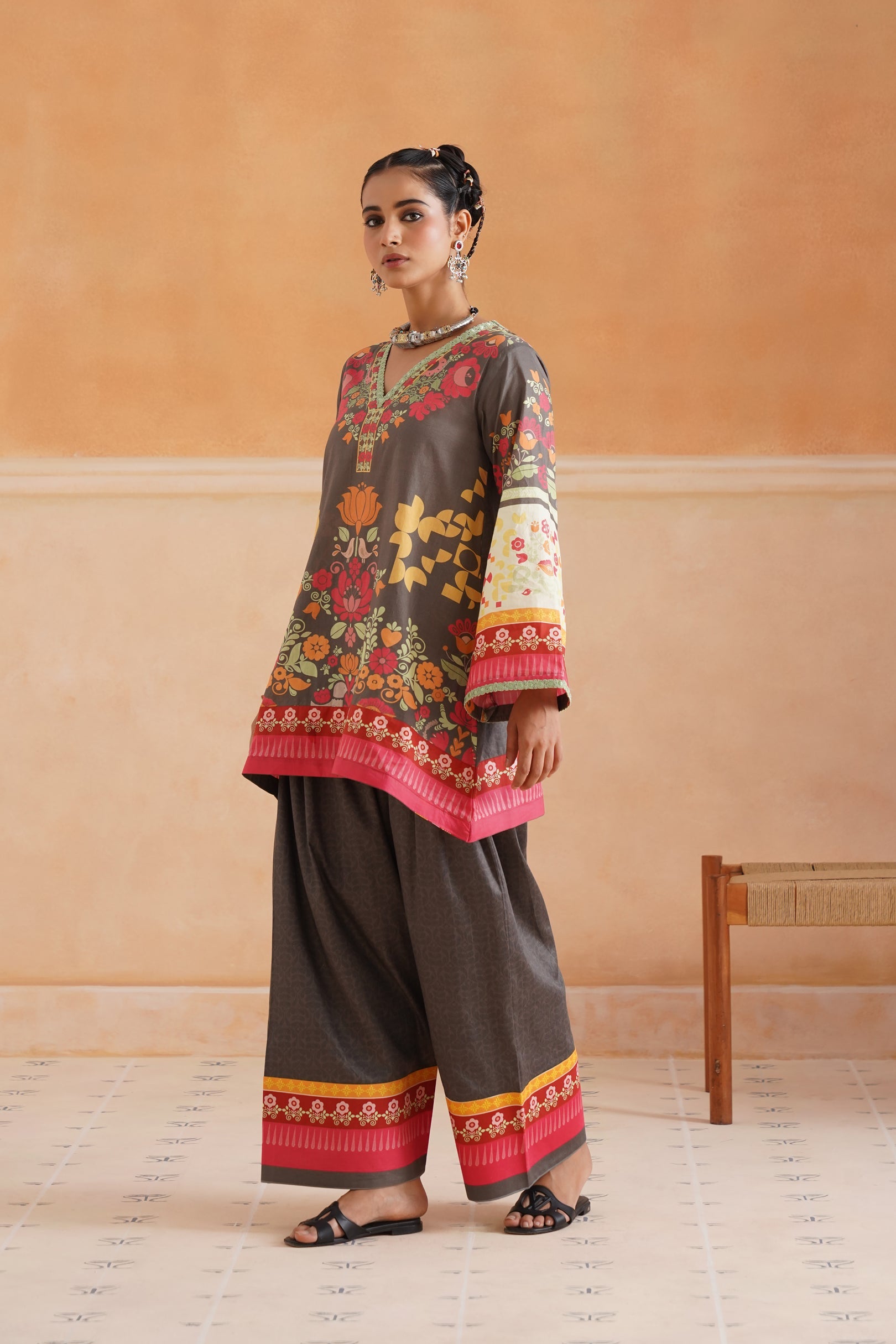 Gunika Cotton Printed Suit Set - Neetika Chopra