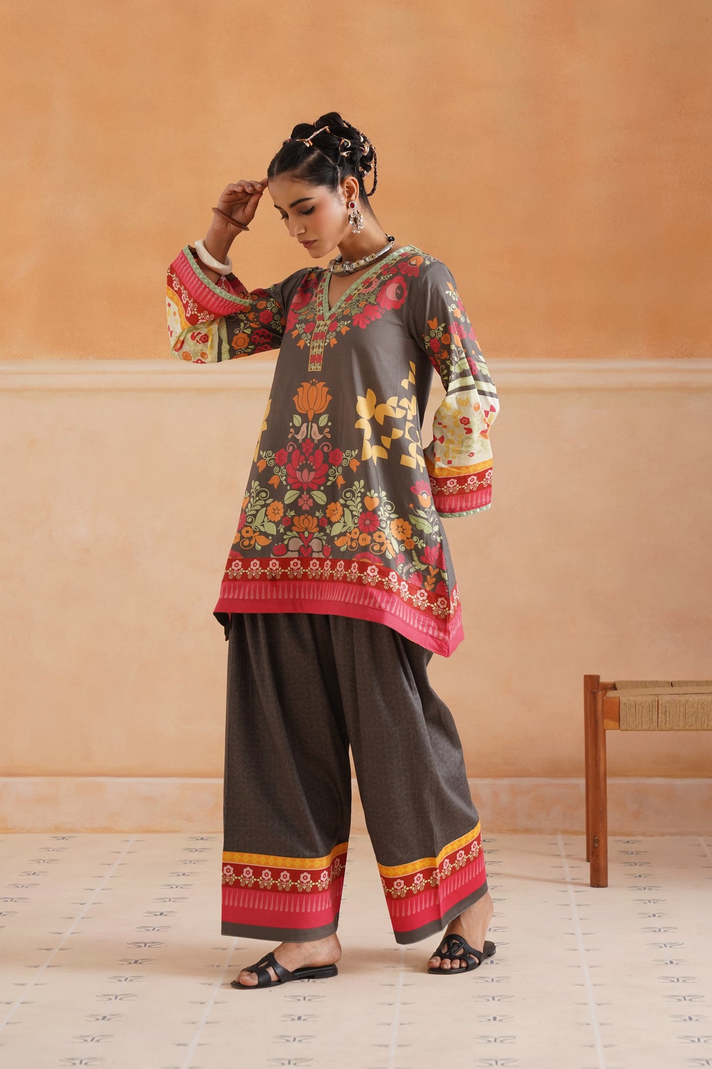 Gunika Cotton Printed Suit Set - Neetika Chopra