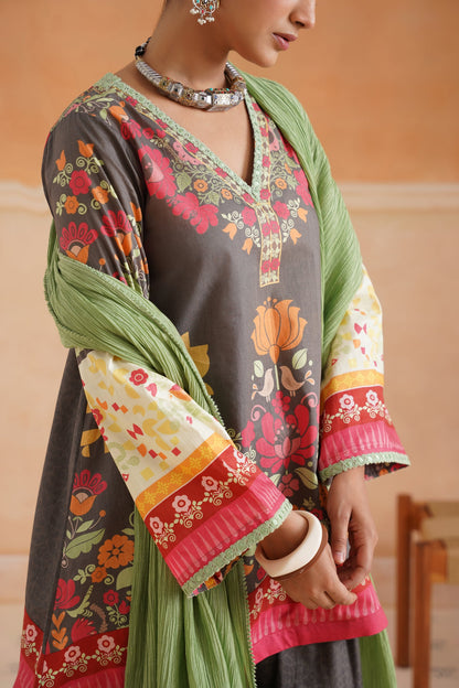 Gunika Cotton Printed Suit Set - Neetika Chopra