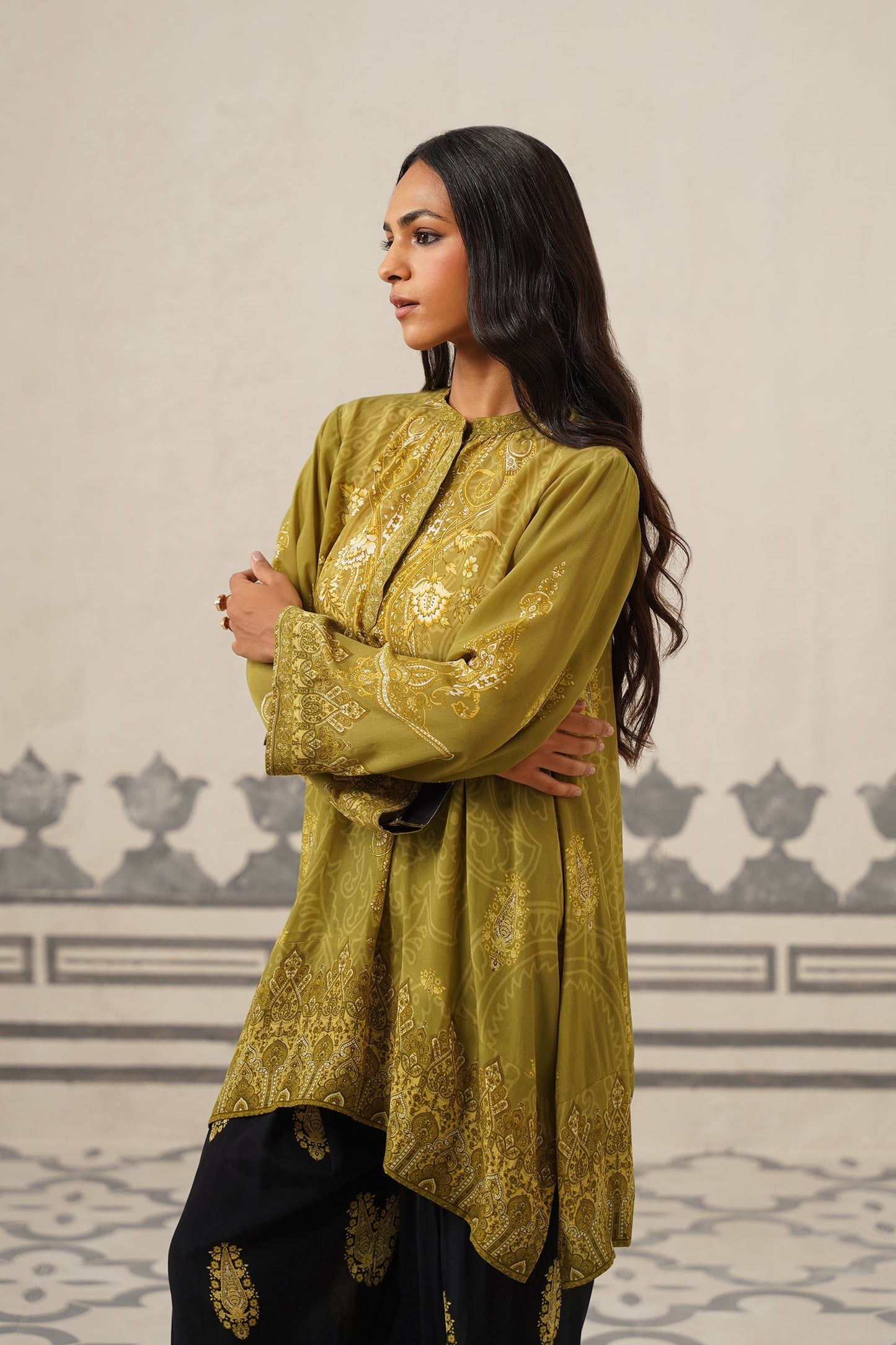 Mehal Crepe Printed Suit Set