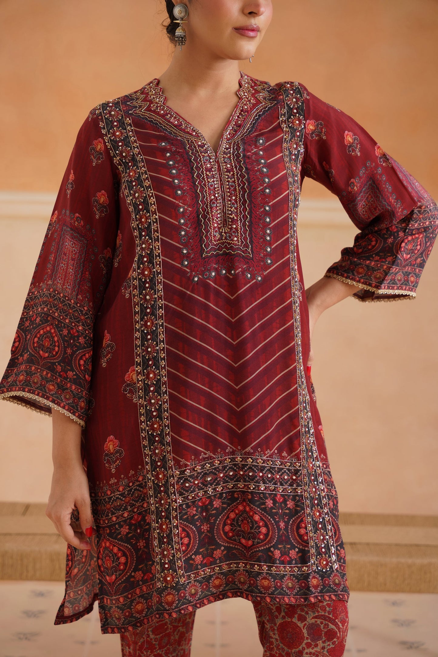 Driti Crepe Printed Matching Set - Neetika Chopra