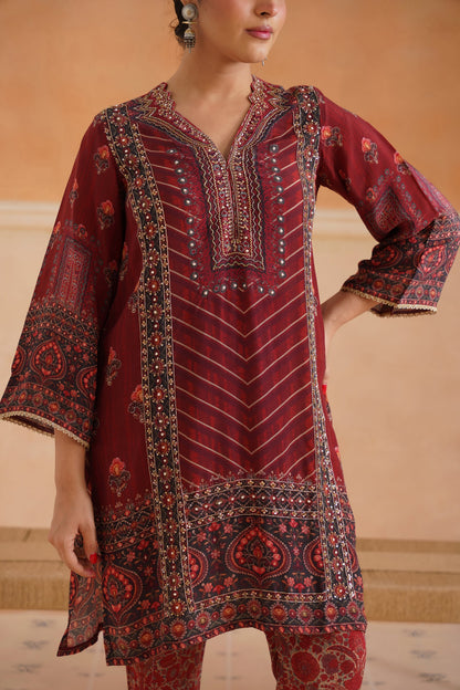 Driti Crepe Printed Matching Set - Neetika Chopra