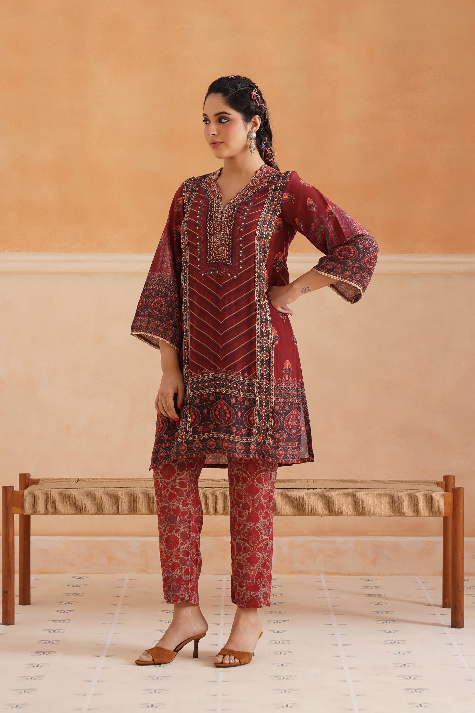 Driti Crepe Printed Matching Set - Neetika Chopra