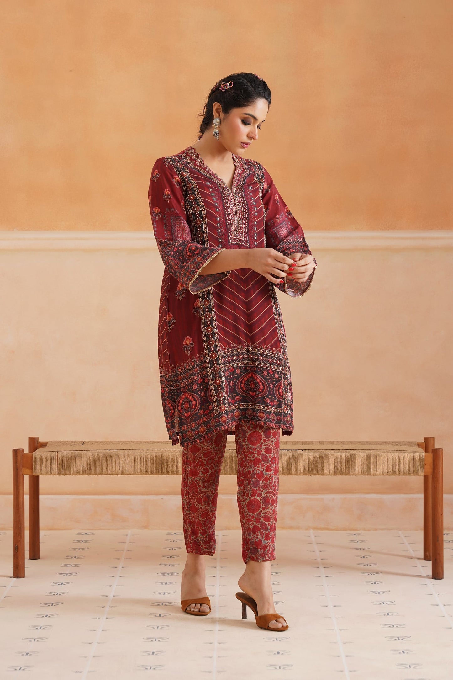 Driti Crepe Printed Matching Set - Neetika Chopra