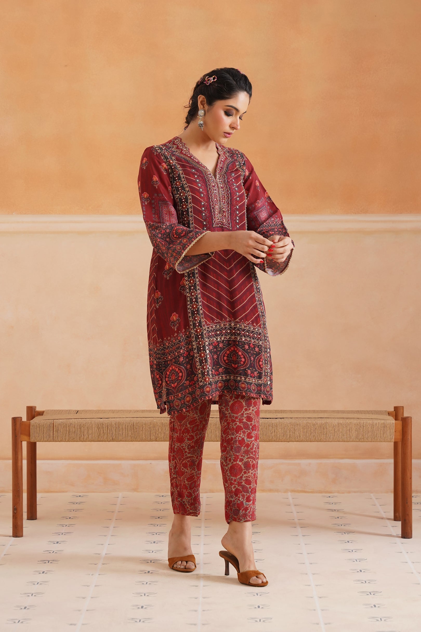 Driti Crepe Printed Matching Set - Neetika Chopra
