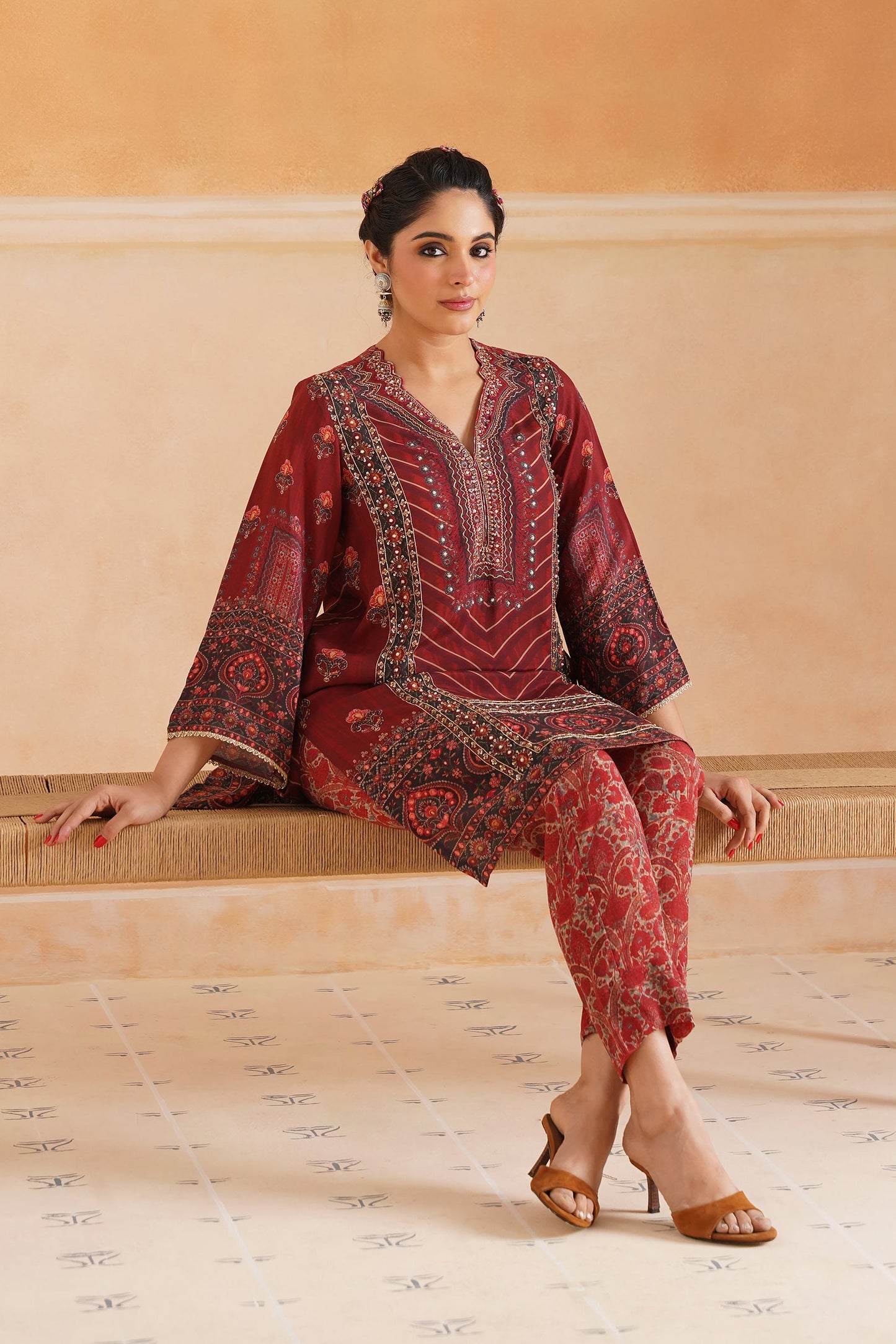 Driti Crepe Printed Matching Set - Neetika Chopra