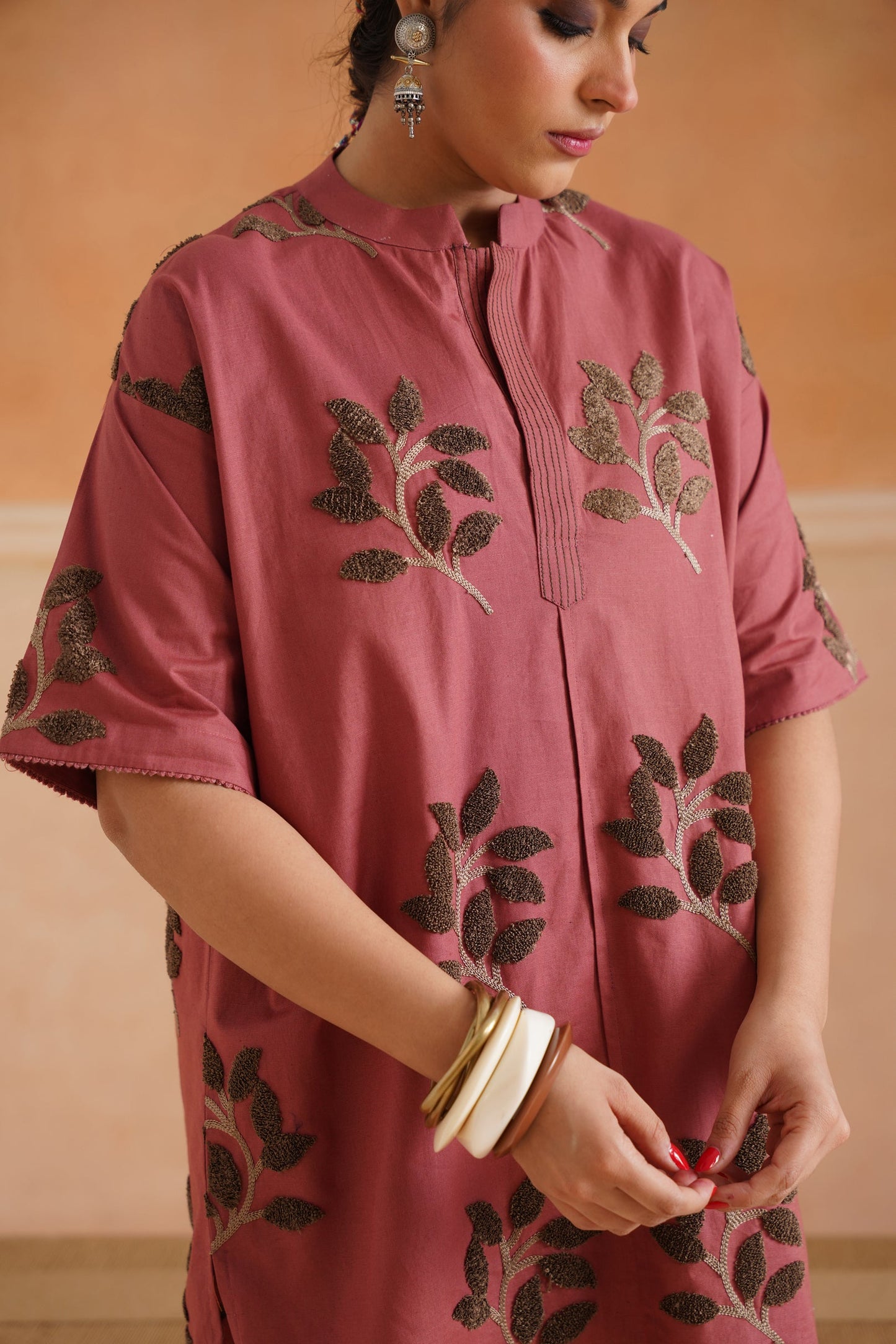Charvi Cotton Embroidered Matching Set - Neetika Chopra