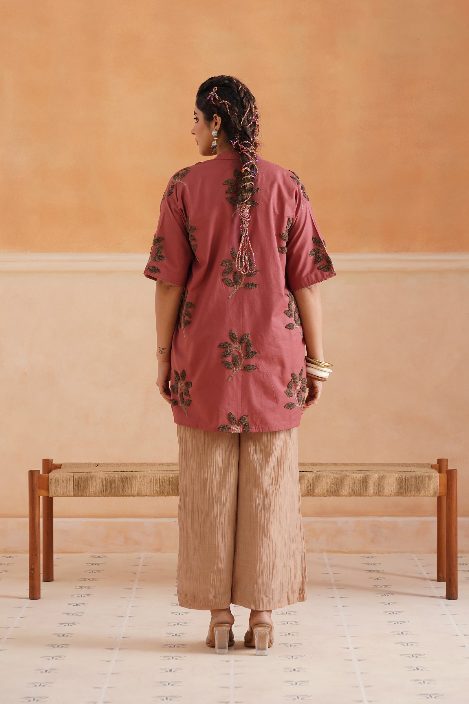 Charvi Cotton Embroidered Matching Set - Neetika Chopra