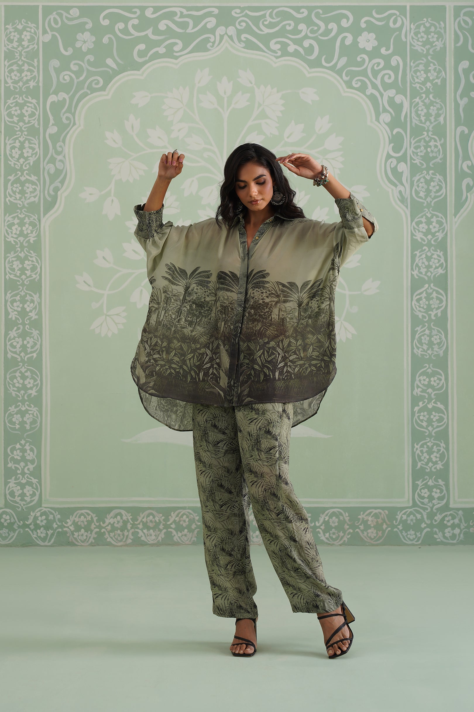 Pheonix Crepe Printed Matching Set - Neetika Chopra